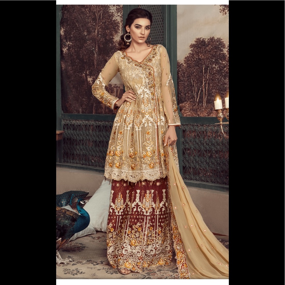 🆕Maryam’s Pakistani Indian lengha chiffon …